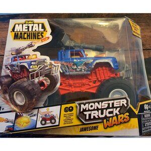 Zuru Metal Machines Monster Truck Wars Jawesome With Real Firing Weapon Light &